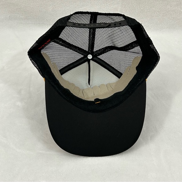 Nautical Captain Oak Leaf Embroidered Trucker Mesh OTTO Cap Snap back Hat Black - Picture 6 of 6